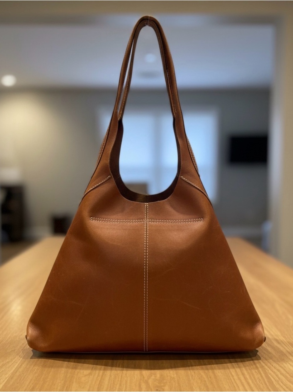 Hobo Classic Leather Shoulder Boho Large Brown Tote **FAIR**